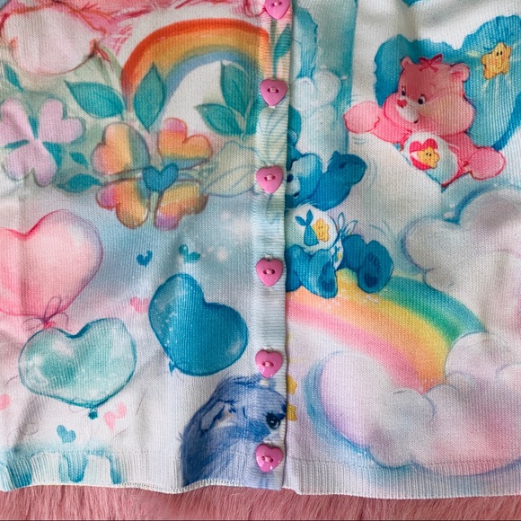 New Care Bears x Dolls Kill Crop Sweater Set - Picture 6 of 10